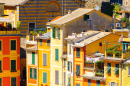 Разноцветные дома в Портофино, Италия