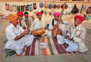 Уличные музыканты в Джодхпуре, Индия