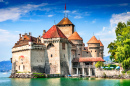 Замок Шильон, Женевское озеро, Швейцария
