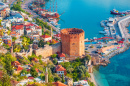 Башня Кызыл Куле, полуостров Аланья, Турция
