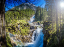 Водопады Кримль, земля Зальцбург, Австрия