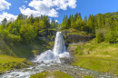Водопад Стейнсдальсфосс, Норвегия