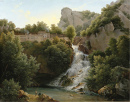 Пейзаж с водопадом