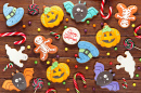 Имбирное печенье на Хэллоуин