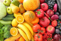 Спелые фрукты и овощи