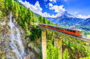 Туристический поезд, Церматт, Швейцария