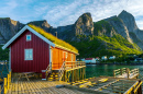 Лофотенский летний пейзаж, Норвегия