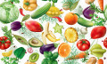 Ассорти из овощей, фруктов и специй