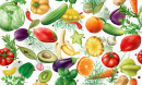 Ассорти из овощей, фруктов и специй