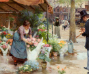 Цветочный рынок Мадлен, Париж
