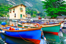 Деревня Торболе, озеро Гарда, Италия