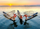 Рыбаки на озере Инле, Мьянма