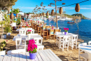 Пляжный ресторан в Бодруме, Турция