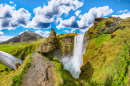 Водопад Скоугафосс в Исландии