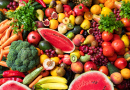 Разнообразие фруктов и овощей