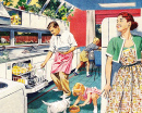 Суета в кухне, реклама National Steel 1953г
