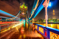Тауэрский мост с огнями светофоров, Лондон