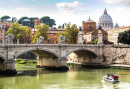 Базилика Святого Петра и мост Сан-Анджело, Рим