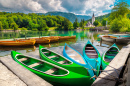 Байдарки на Бохиньском озере, Словения