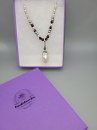 7 Eggplant Pearl Necklace
