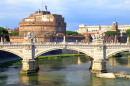 Понте Сант-Анджело Понте и замок, Рим, Италия