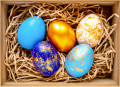 Цветные пасхальные яйца