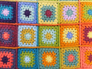 Красочное одеяло для вязания крючком