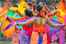 Девушки-танцовщицы в Калькутте, Индия