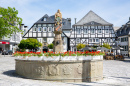 Исторический фонтан в Брилоне, Германия