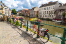 Велосипеды у канала в Генте, Бельгия