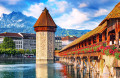 Часовенный мост, Люцерн, Швейцария