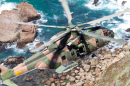 Военный вертолет в Португалии