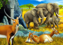 Семейства антилоп и слонов