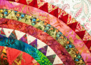 Одеяло ручной работы в ярких цветах
