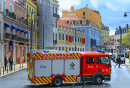 Пожарная машина в Лиссабоне, Португалия