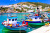 Traditional Greece - Charming Fishing Village With Colorful Boats,leros Island In Dodecanese
