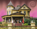 Викторианский дом, украшенный к Хэллоуину