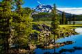 Озеро Спаркс и гора Саут-Систер, штат Орегон