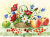Натюрморт с цветами, фруктами и ягодами