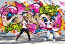 Танцоры хип-хопа в Париже, Франция