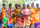 Женщины масаи с сувенирами, Кения