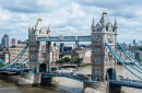 Панорамный вид на Тауэрский мост, Лондон, Великобритания