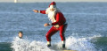 Surfing Santa