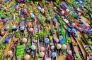 Плавучий рынок в Индонезии