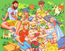 Семья на пикнике