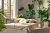 Уютная спальня с комнатными растениями