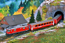 Швейцарская модель поезда Bernina Express, Флоренция, Италия