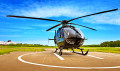 Вертолет на вертолетной площадке