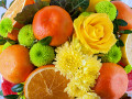 Микс фруктов и цветов