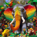 Lego elephant 3